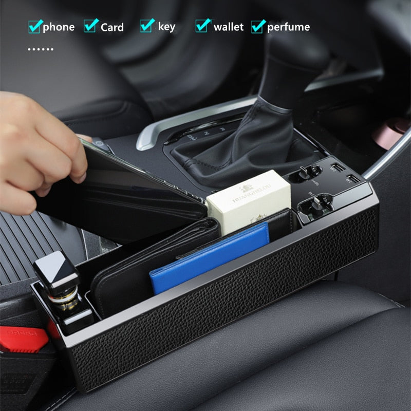 Car Seat Gap Organizer with Fast Charging | ZARYVO