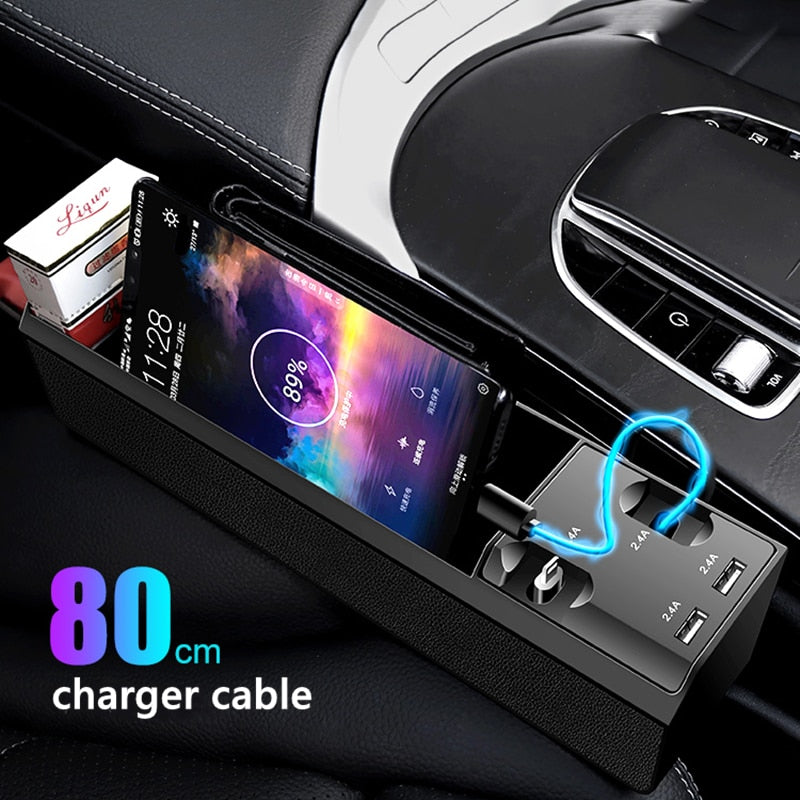 Car Seat Gap Organizer with Fast Charging | ZARYVO