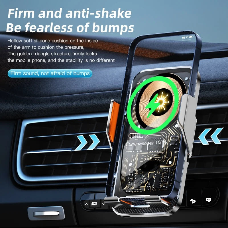 ZARYVO ChargeMount – Kabellose Auto-Handyhalterung