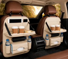 Car Seat Back Organizer with Folding Tray | ZARYVO